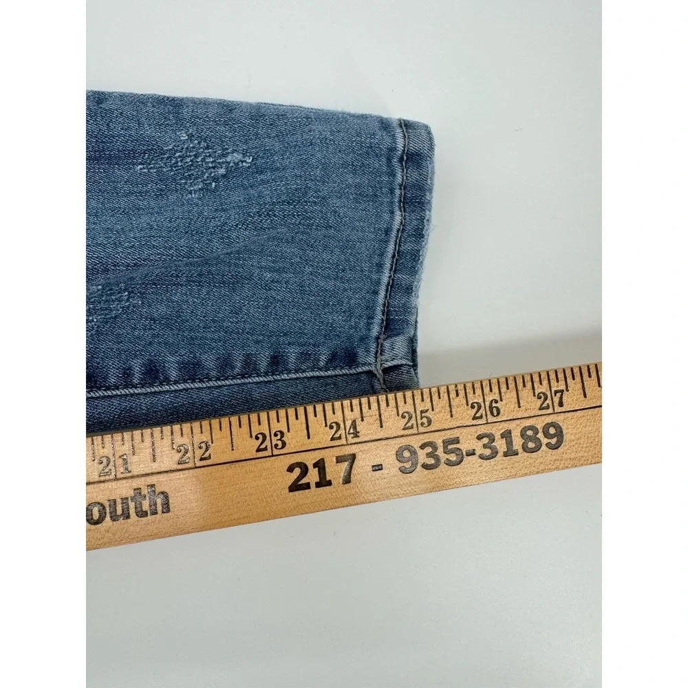 Judy Blue Relaxed Fit Distressed‎ Light Wash Jeans Paint Splatter JB8273MD  7/28
